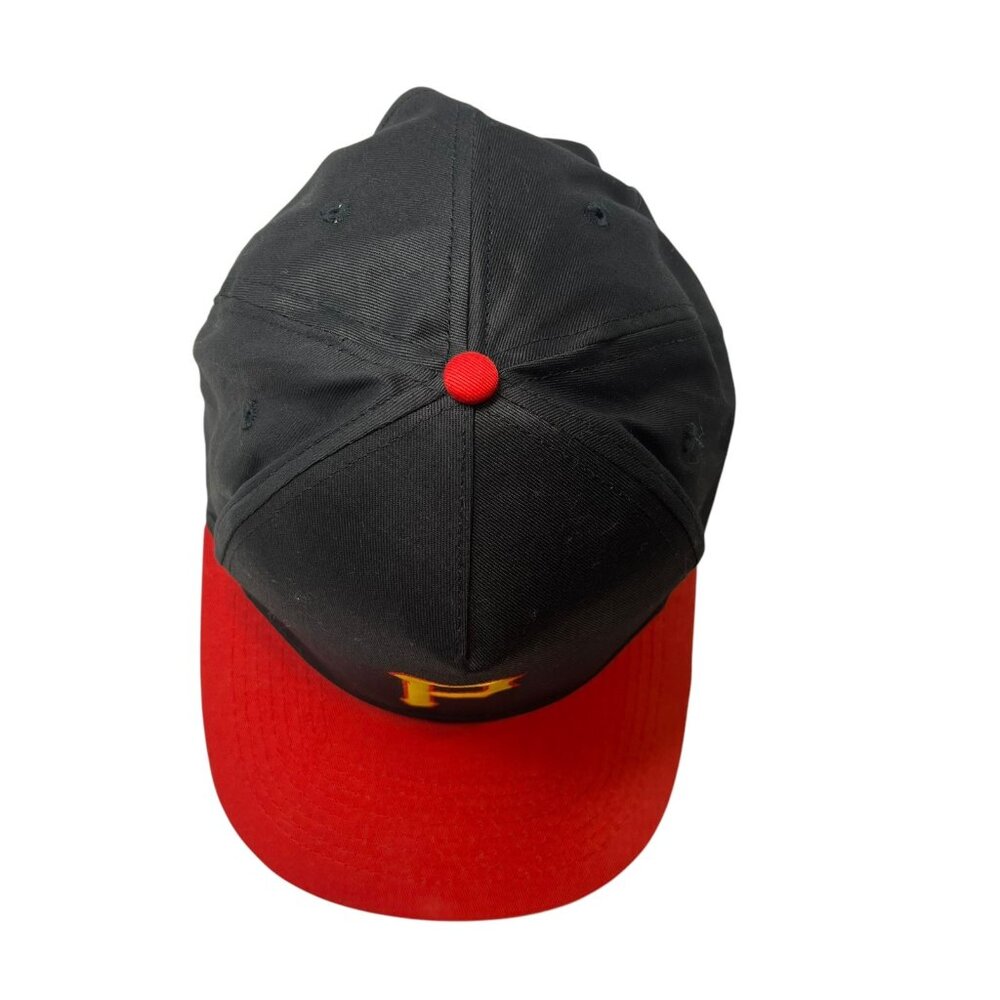 Pittsburgh Pirates Vintage SGA Snapback Baseball Hat Cap Y2K 90's Black Red MLB - Picture 6 of 9